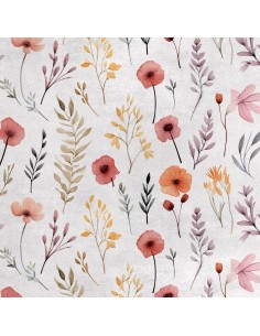 Royal Samt Stoff Polyester Zum Nähen - Motiv Blumen - RDX2117