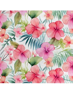 Royal Samt Stoff Polyester Zum Nähen - Motiv Blumen - RDX2122