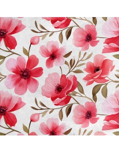 Royal Samt Stoff Polyester Zum Nähen - Motiv Blumen - RDX2135