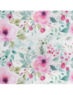 Royal Samt Stoff Polyester Zum Nähen - Motiv Blumen - RDX2150