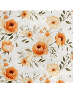 Royal Samt Stoff Polyester Zum Nähen - Motiv Blumen - RDX2164