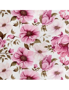Royal Samt Stoff Polyester Zum Nähen - Motiv Blumen - RDX2170