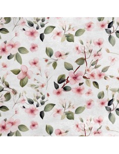 Royal Samt Stoff Polyester Zum Nähen - Motiv Blumen - RDX2171