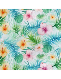 Royal Samt Stoff Polyester Zum Nähen - Motiv Blumen - RDX2177
