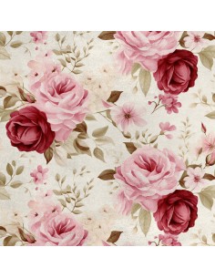 Royal Samt Stoff Polyester Zum Nähen - Motiv Blumen - RDX2181