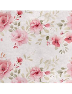 Royal Samt Stoff Polyester Zum Nähen - Motiv Blumen - RDX2190