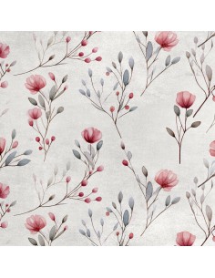 Royal Samt Stoff Polyester Zum Nähen - Motiv Blumen - RDX2219