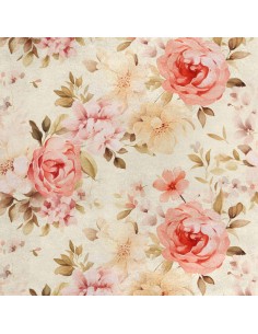 Royal Samt Stoff Polyester Zum Nähen - Motiv Blumen - RDX2220