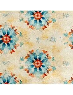 Royal Samt Stoff Polyester Zum Nähen - Motiv Blumen - RDX2223