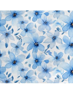 Royal Samt Stoff Polyester Zum Nähen - Motiv Blumen - RDX2232