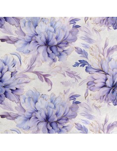 Royal Samt Stoff Polyester Zum Nähen - Motiv Blumen - RDX2237