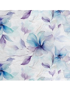 Royal Samt Stoff Polyester Zum Nähen - Motiv Blumen - RDX2244