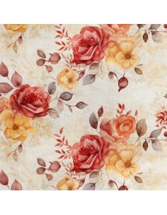 Royal Samt Stoff Polyester Zum Nähen - Motiv Blumen - RDX2250