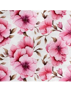 Royal Samt Stoff Polyester Zum Nähen - Motiv Blumen - RDX2264