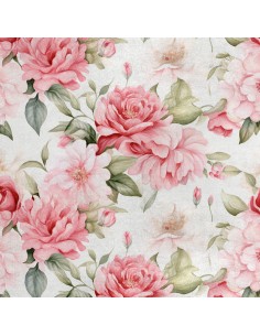 Royal Samt Stoff Polyester Zum Nähen - Motiv Blumen - RDX2268