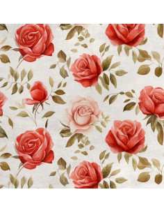 Royal Samt Stoff Polyester Zum Nähen - Motiv Blumen - RDX2270