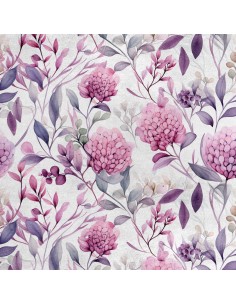 Royal Samt Stoff Polyester Zum Nähen - Motiv Blumen - RDX2309