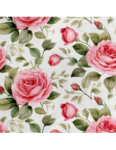 Royal Samt Stoff Polyester Zum Nähen - Motiv Blumen - RDX2326
