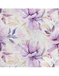 Royal Samt Stoff Polyester Zum Nähen - Motiv Blumen - RDX2349