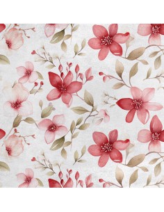 Royal Samt Stoff Polyester Zum Nähen - Motiv Blumen - RDX2373