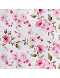 Royal Samt Stoff Polyester Zum Nähen - Motiv Blumen - RDX2385