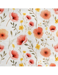 Royal Samt Stoff Polyester Zum Nähen - Motiv Blumen - RDX2402