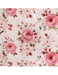 Royal Samt Stoff Polyester Zum Nähen - Motiv Blumen - RDX2426