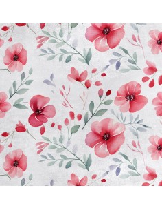 Royal Samt Stoff Polyester Zum Nähen - Motiv Blumen - RDX2450