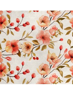 Royal Samt Stoff Polyester Zum Nähen - Motiv Blumen - RDX2451