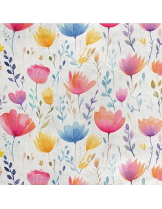 Royal Samt Stoff Polyester Zum Nähen - Motiv Blumen - RDX2497