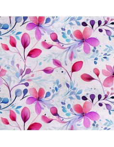Royal Samt Stoff Polyester Zum Nähen - Motiv Blumen - RDX2508