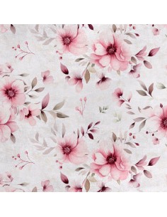 Royal Samt Stoff Polyester Zum Nähen - Motiv Blumen - RDX2522
