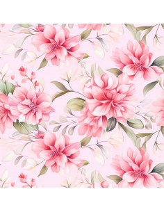 Royal Samt Stoff Polyester Zum Nähen - Motiv Blumen - RDX2528