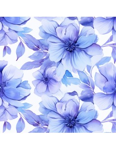 Royal Samt Stoff Polyester Zum Nähen - Motiv Blumen - RDX2536