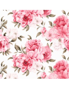 Royal Samt Stoff Polyester Zum Nähen - Motiv Blumen - RDX2542