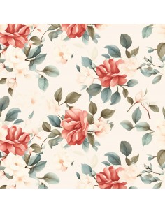 Royal Samt Stoff Polyester Zum Nähen - Motiv Blumen - RDX2550