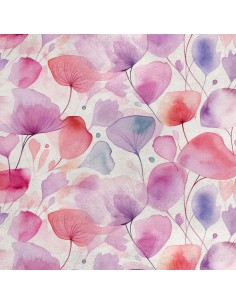 Royal Samt Stoff Polyester Zum Nähen - Motiv Blumen - RDX2595