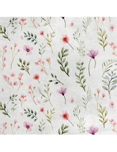 Royal Samt Stoff Polyester Zum Nähen - Motiv Blumen - RDX2613
