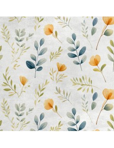 Royal Samt Stoff Polyester Zum Nähen - Motiv Blumen - RDX2614