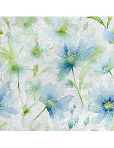 Royal Samt Stoff Polyester Zum Nähen - Motiv Blumen - RDX2625