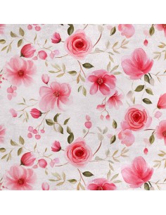 Royal Samt Stoff Polyester Zum Nähen - Motiv Blumen - RDX2654