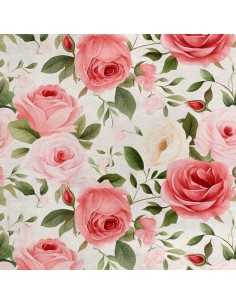 Royal Samt Stoff Polyester Zum Nähen - Motiv Blumen - RDX2666