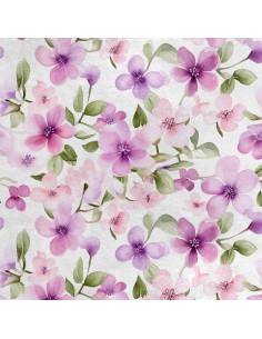 Royal Samt Stoff Polyester Zum Nähen - Motiv Blumen - RDX2680