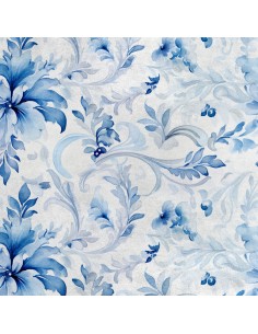 Royal Samt Stoff Polyester Zum Nähen - Motiv Blumen - RDX2683