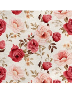 Royal Samt Stoff Polyester Zum Nähen - Motiv Blumen - RDX2710