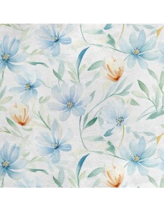 Royal Samt Stoff Polyester Zum Nähen - Motiv Blumen - RDX2738
