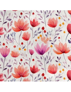 Royal Samt Stoff Polyester Zum Nähen - Motiv Blumen - RDX2771