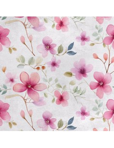Royal Samt Stoff Polyester Zum Nähen - Motiv Blumen - RDX2775