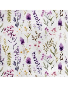Royal Samt Stoff Polyester Zum Nähen - Motiv Blumen - RDX2809