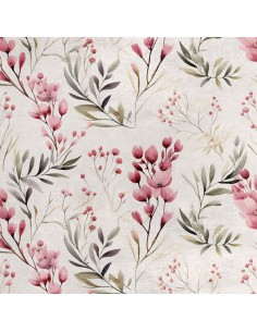 Royal Samt Stoff Polyester Zum Nähen - Motiv Blumen - RDX2819